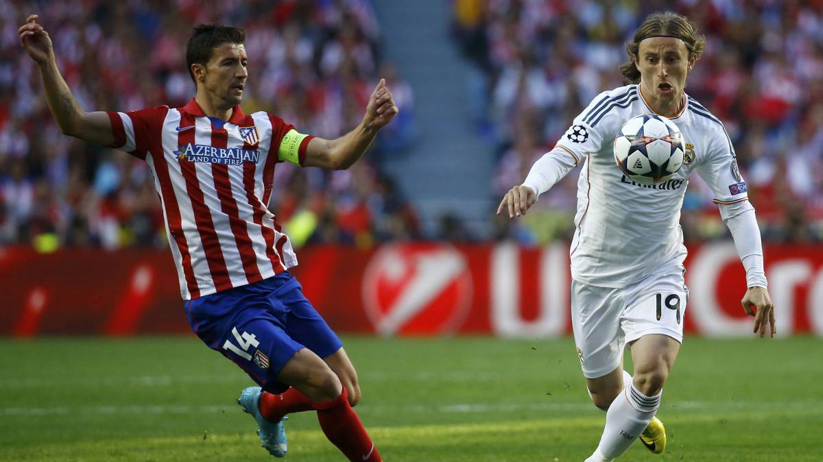 Resultado de imagen para derby atletico madrid modric y gabi