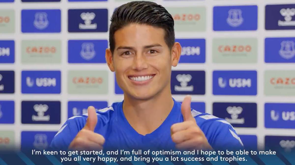 El mensaje de James que pone a soñar a los hinchas del Everton - AS Colombia