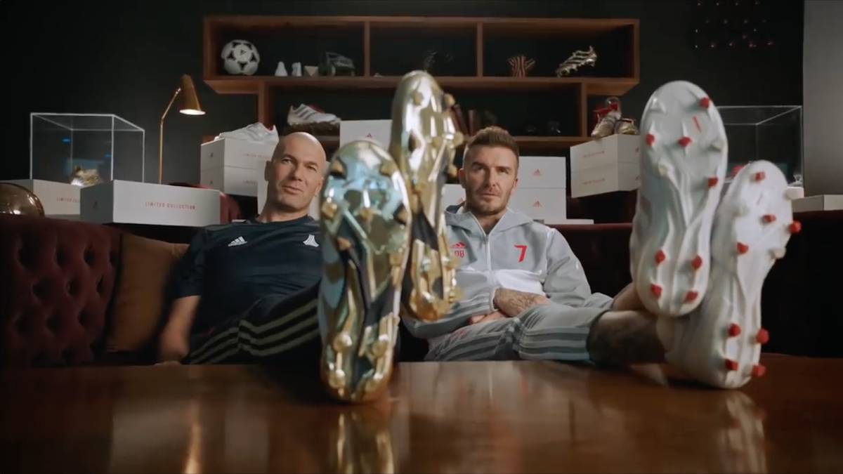 Sin personal Hundimiento Crudo Zidane y Beckham protagonizan el último spot de Adidas... con vacile a  Pogba incluído - AS México