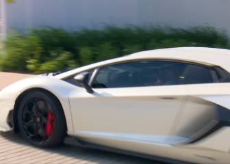 hazard arrives at real madrid training in a lamborghini aventador svj as com hazard arrives at real madrid training