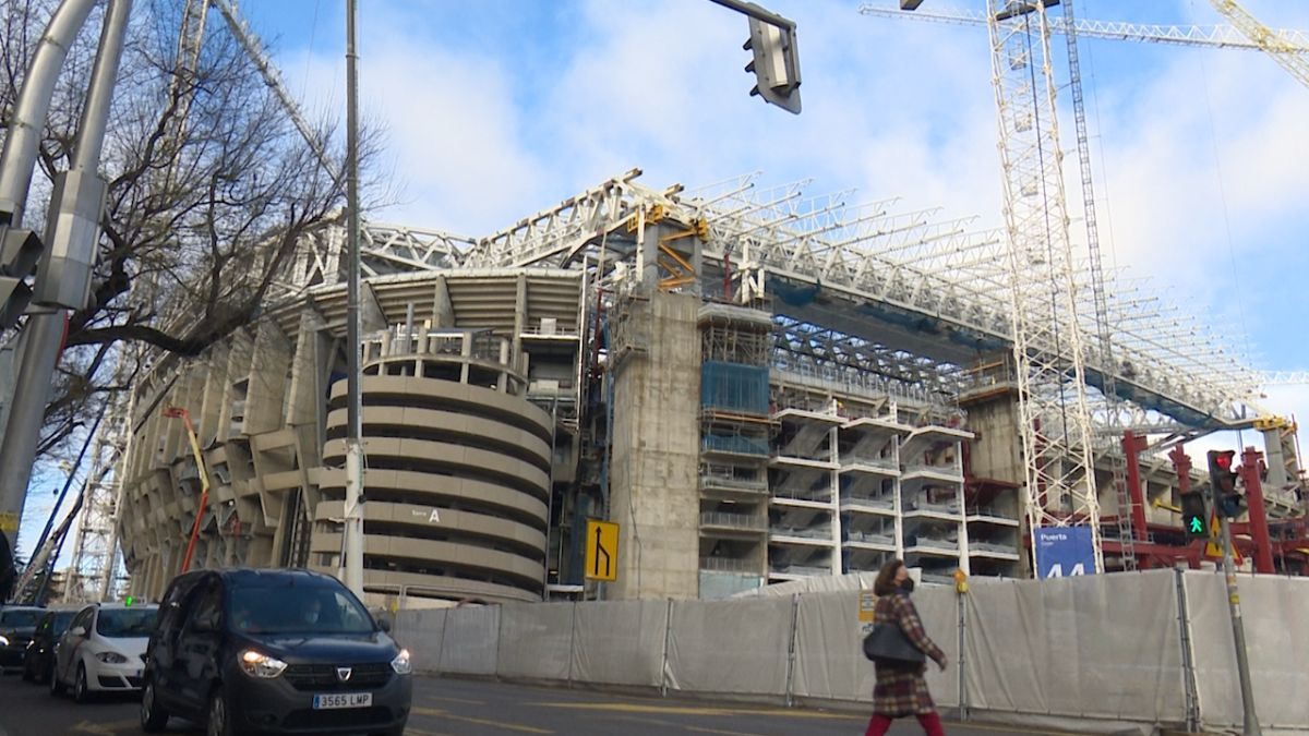 Así avanza la descomunal construcción del estadio Santiago Bernabéu 