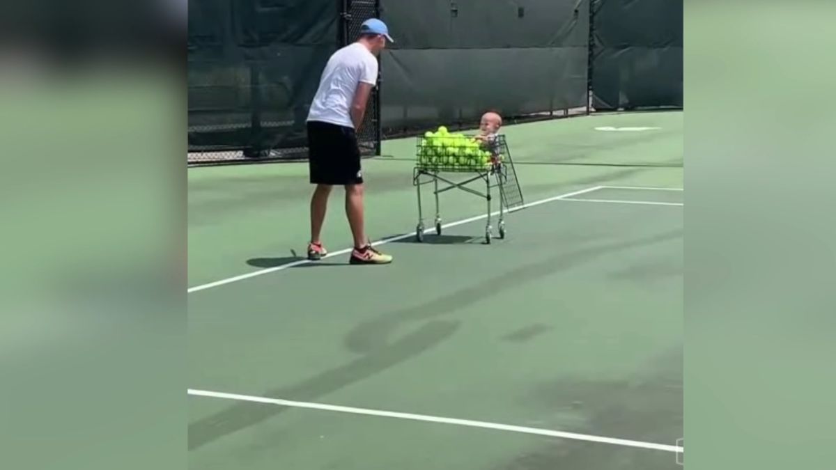 El vídeo que les derritirá hasta niveles insospechados: el entreno de tenis  más viral